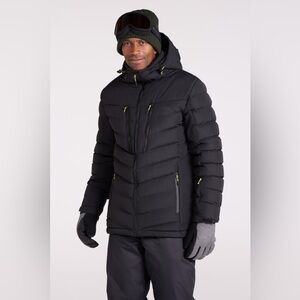 NEW Mountain Warehouse Vulcan III Mens Ski Jacket - Size MEDIUM Black Winter